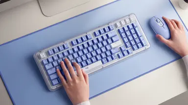 Logitech Alto Keys K98M Wireless Mechanical Customizable - Lilac, image 3