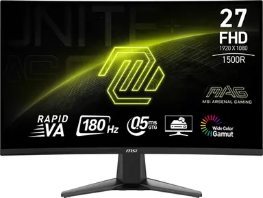 MSI Computer Mag 27C6F Gaming Monitor, image 4