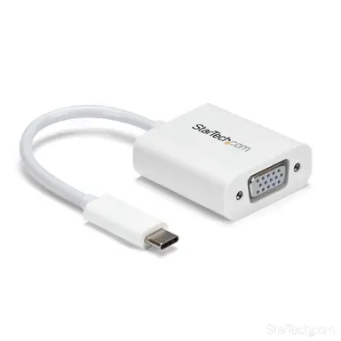 StarTech.com Connect Your MacBook, Chromebook or Laptop with USB-C to a VGA Monitor or Projec
