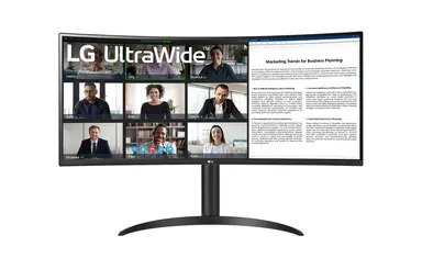 LG Electronics USA 34 LG Monitor, 3440 × 1440, 21:9 VA, HDMI 2.0 (2), DP 1.4, USB Type-C, USB 3.0 (2)