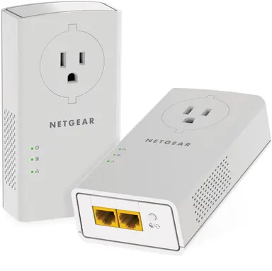 NETGEAR Powerline 2000 + Extra Outlet - Two (2) 10/100/1000MBPS Gigabit Ethernet Port, image 4