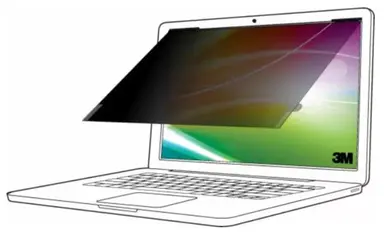 3M Display Materials and Syste Bright Screen Privacy Filter for 14.5 in Laptop, 16:10, image 4