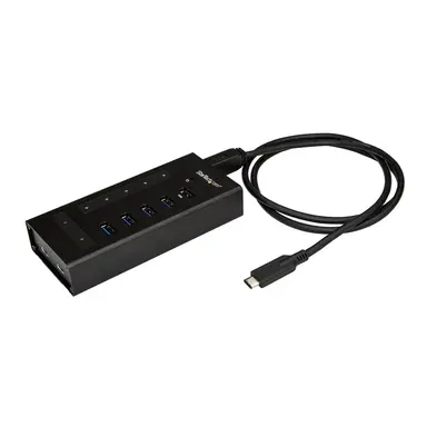 StarTech.com 7-Port USB-C Hub - USB Type-C Laptop/Desktop to 5 USB-a (1X BC 1.2) and 2 USB-C