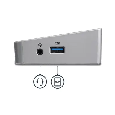 StarTech.com USB-C Dock 3 Video Outputs, 60W PD - 4X USB-a, 1X USB-C 5GBPS, NIC, Headset, K-S, image 7