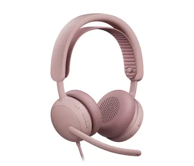 Logitech Zone Wired 2 Headset for Business (Teams Version) - Rose, image 6