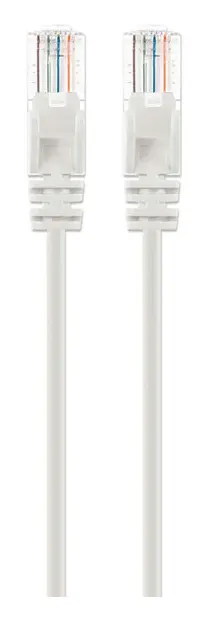 Intellinet Cat6a U/UTP Slim Network Patch Cable, 0.5 FT., White, image 7