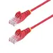 StarTech.com 1 ft Red Slim Cat6 Ethernet Cable, Snagless, 100W PoE, UTP, LSZH, 28AWG Bare Copp, image 5