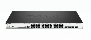 D-Link Systems D-Link Supports (24) 1 GB Mbps Copper POE Ports And Two (2) Gigabi