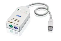 Aten PS/2 to USB Adapter - USB Type A Left Connector - Male Left Gender - 6 Pin Mini, image 3