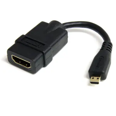 StarTech.com 5 in Micro HDMI to HDMI Adapter Dongle; 4K Video (3840X2160P 30HZ)/FULL HD