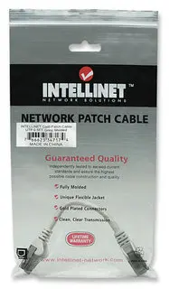 Intellinet Patch Cable Cat6 Gray 0.5 ft Snagless Boot, image 7