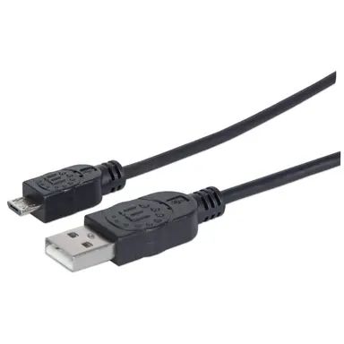 Manhattan - Strategic 3 ft USB 2.0 a Male / Micro-B Male