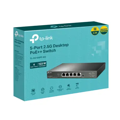 Omada Networks BY TP Link 5-PORT2.5G Desktop Switch W/4POE++, image 7