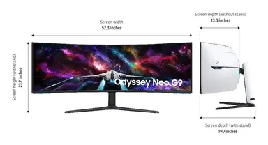 Samsung 57 in, 32:9, VA Panel, 240HZ, 7680 × 2160, image 8