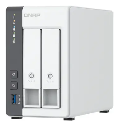 QNAP Tower NAS 2 Bay NAS Arm CORTEX-A55 4C, MALI-G52 GPU, 2 X SATA 6GB/S 3.5IN/2, image 4