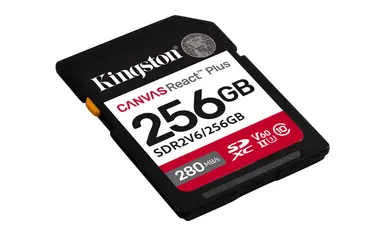 Kingston 256GB Canvas React Plus Sdxc Uhs-Ii 280R/150W U3 V60 for Full HD/4K, image 6