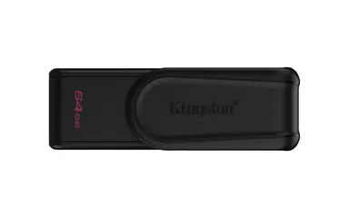 Kingston 64GB Portable USB 3.2 Gen 1 Datatraveler Exodia S (Black/Black)