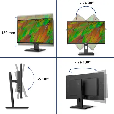 Philips 32 in Monitor, LED, UHD (3840 × 2160), USB-C, image 7