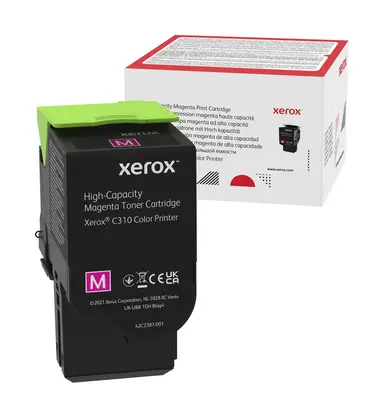 Xerox Genuine Xerox Magenta High Capactiy Toner Cartridge, Xerox C310 Color Printer, image 2