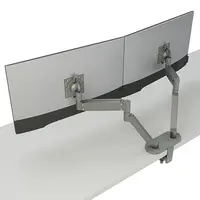 Chief Manufacturing Dual Dynamic Monitor Arm Silver, image 3
