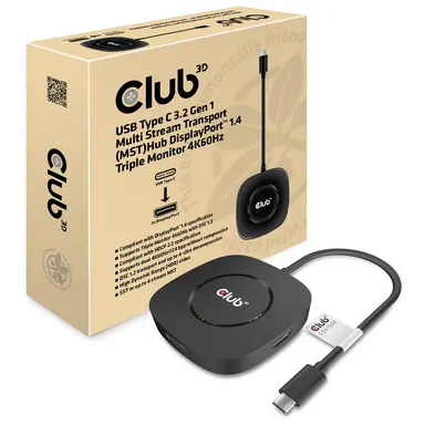 Club 3D B.V Smultistream Stream Hub USB C Altmode 1.4, Support 3X 4K 60HZ with DSC1.2 - the, image 6