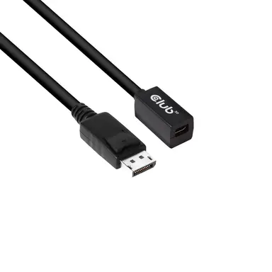 Club 3D B.V Mini DP Female to DP Male Cable Support up to 8K 60HZ, DisplayPort 1.4 1 METER/3