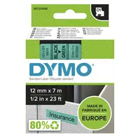 Dymo Labelmanager D1 Tape 12MMX7M 1/2X23 BK/GRN Global, image 3