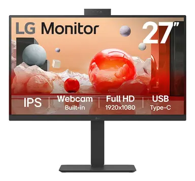LG Electronics USA 27 LG Monitor, 1920 × 1080, 16:9 IPS, HDMI, DP, USB-C USB 3.0, Daisy Chain