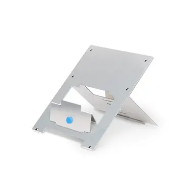 R-Go Ergonomic Laptop Stand, Riser, Flexible, Silver, TAA Compliant, image 7