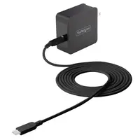 StarTech.com 60 Watt PD Universal USB-C Laptop AC Wall Charger W/ 6 ft Cable - Compact Travel, image 3