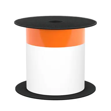 Brother International Corporat 4 in Wide TT Continuous 1/2IN Orange Header White Label (Use BMSLPR03XX Ribbons), image 4