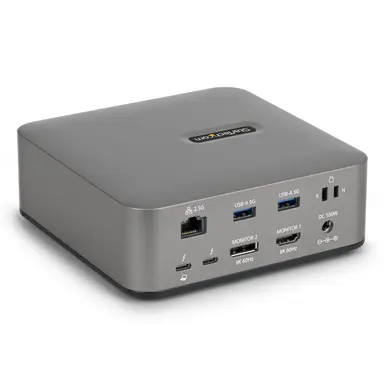 StarTech.com Thunderbolt 5 Docking Station, DP / HDMI, Triple Monitor Dock up to 4K 144HZ or