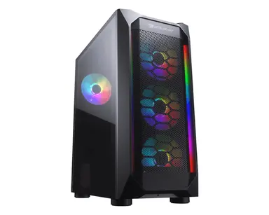 Compucase Glass Panel Midtower Gaming RGB Bar Fan, image 4