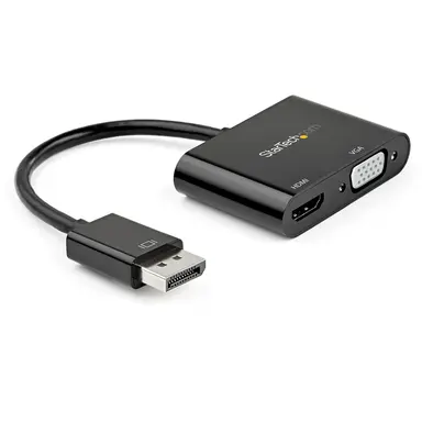 StarTech.com 2-in-1 DisplayPort 1.2 (HBR2) to HDMI 2.0 4K 60HZ UHD HDR or VGA 1080P Monitor