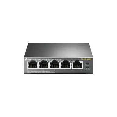 Omada Networks by TP Link 5-Port Desktop Switch with 4-Port PoE, image 4