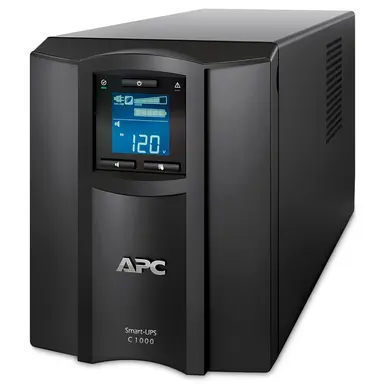 APC by Schneider Electric APC Smart-UPS C, Line Interactive, 1000VA, Tower, 120V, 8X NEMA 5-15R