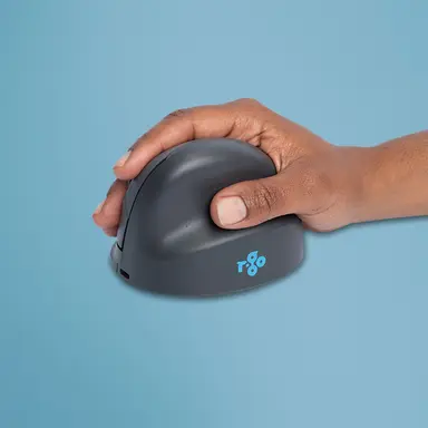 R-Go He Basic Ergonomic Mouse, Medium (Hand Size 165-185MM), Right Handed, Bluet
