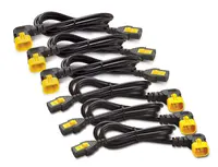 APC by Schneider Electric Power Cord Kit (6 EA), Locking, C13 to C14 (90 Degree), 1.8 m, North America, image 3
