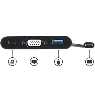 StarTech.com USB C VGA Multiport Adapter - USB 3.0 Port - 60W PD - Connect Your USB-C Laptop, image 8
