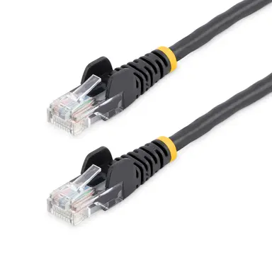 StarTech.com 15 FT Black Cat5e Snagless Patch Cable