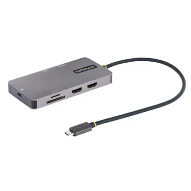 StarTech.com USB C Multiport Adapter W/Dual 4K60HZ HDMI 2.0B HDR Video via DP 1.4/DSC, MST