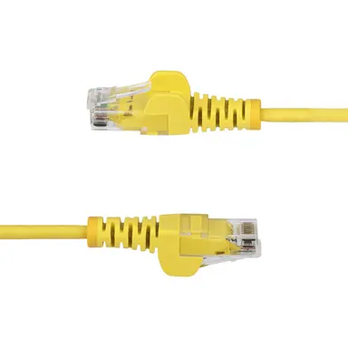 StarTech.com 1 ft Yellow Slim Cat6 Ethernet Cable, Snagless, 100W PoE, UTP, LSZH, 28AWG Bare, image 7