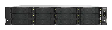 Qnap 2U 12-BAY Qts Hero NAS AMD Ryzen 5 7000 Series 6C12T (BOOST up to 5.1 GHZ)