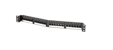 Legrand Dat Cables to GO Techchoice Angled Patch Panel Category 5E 24 Port - Unshielded - RE