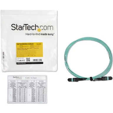 STARTECH.COM 2M (6.6FT) MTP(F)/PC to MTP(F)/PC OM3 Fiber CABLE; 40 GBPS; 50/125UM CORE; Bandw, image 8