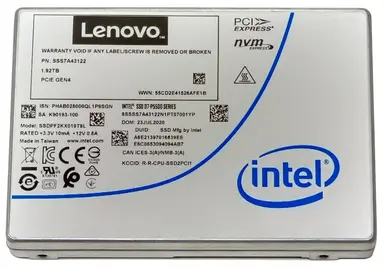 Lenovo U.2 Intel P5500 1.92TB EN NVMe SSD