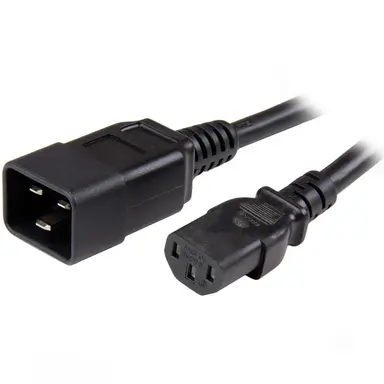 StarTech.com 3 ft (1M) Heavy Duty Extension Cord W/ IEC 60320 C13 to C20 Connectors; 125V at 1, image 4