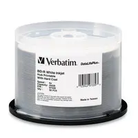 Verbatim Americas BD-R 25GB 16X White Inkjet Print 50PK