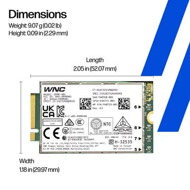 HP Wwan HP 5 GB, image 3