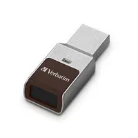 Verbatim Americas 32GB Fingerprint Secure USB 3.2 Gen 1 Flash Drive Silver While Supplies Last at